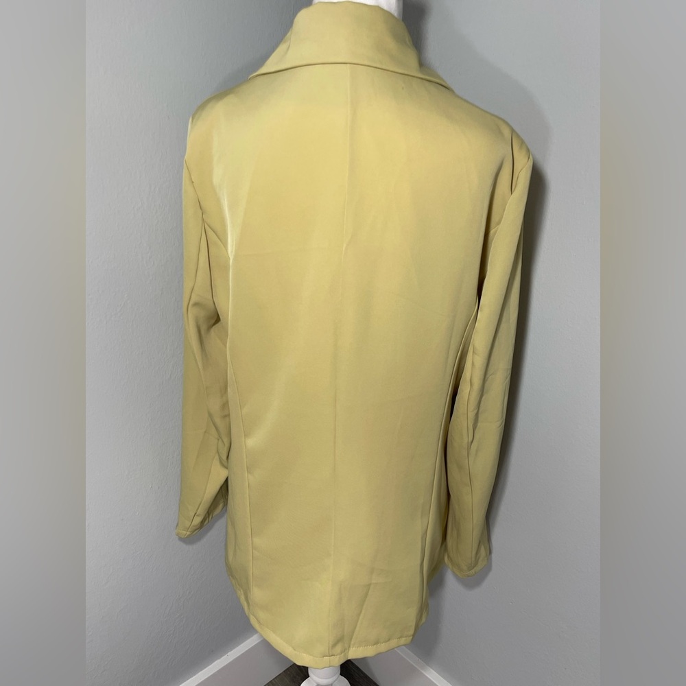 Women's Light Lime Green/Yellow Cream Jacket Size XL - Picture 6 of 9